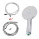 Round Chrome ABS 3 Function Handheld Shower with Shower Hose